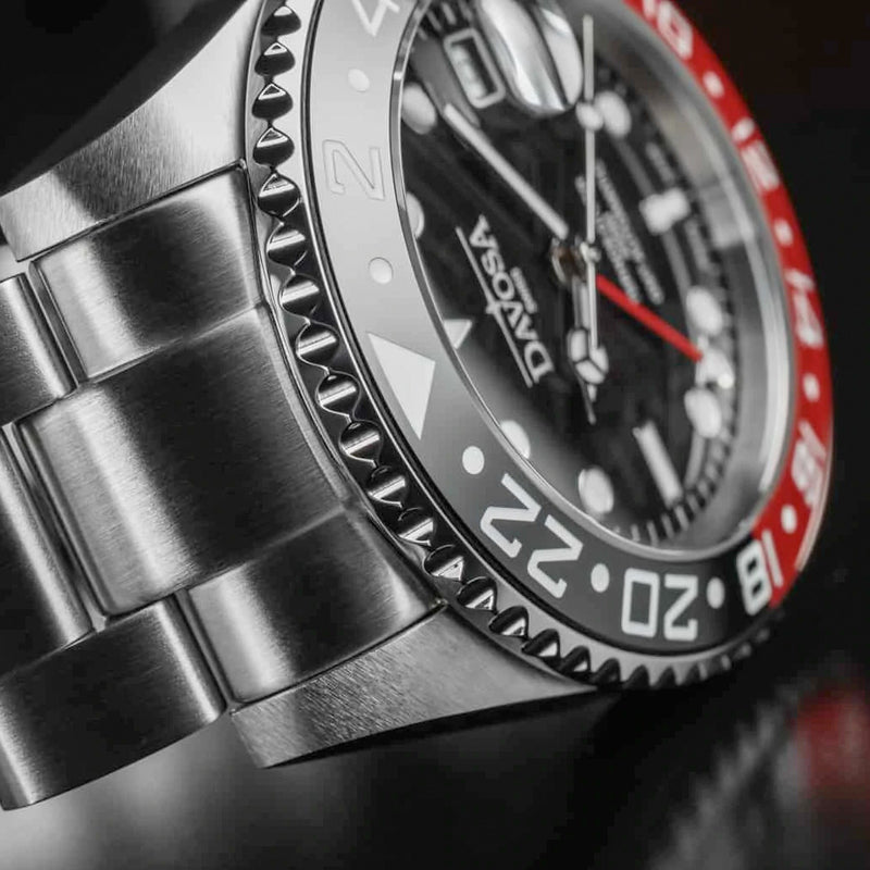 Davosa Swiss Made Ternos Ceramic GMT Automatic with Coke Bezel and Trialink Bracelet #16159090 Lifestyle