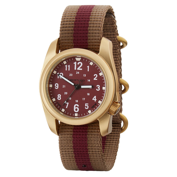 Bertucci A-2A Golden Field Watch with Legion Red Dial #16307
