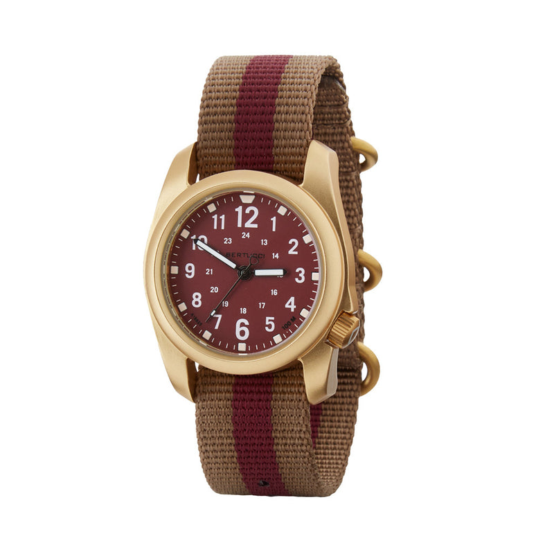 Bertucci A-2A Golden Field Watch with Legion Red Dial #16307