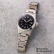 Islander 20mm Brushed Link Bracelet for Hamilton Khaki Field Auto 38mm #BRAC-164