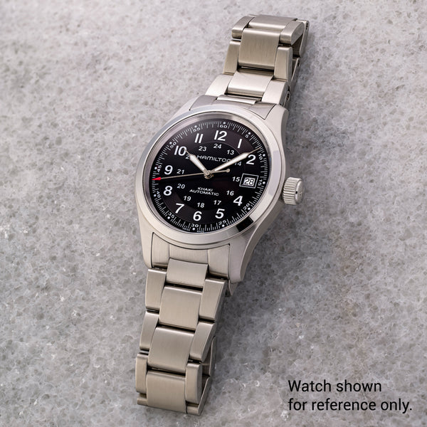 Islander 20mm Brushed Link Bracelet for Hamilton Khaki Field Auto 38mm #BRAC-164