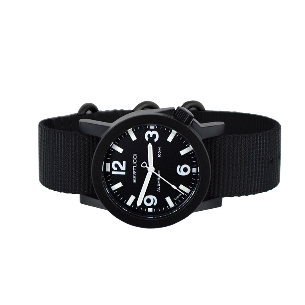 Bertucci Experior Anodized Aluminum Unibody Watch with a Nylon