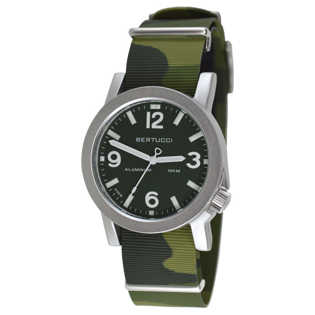 Bertucci Experior Anodized Aluminum Unibody Watch with an Italian