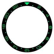 Blue and Red 24 hour GMT Ceramic Luminous Bezel Insert for SKX007 #C45