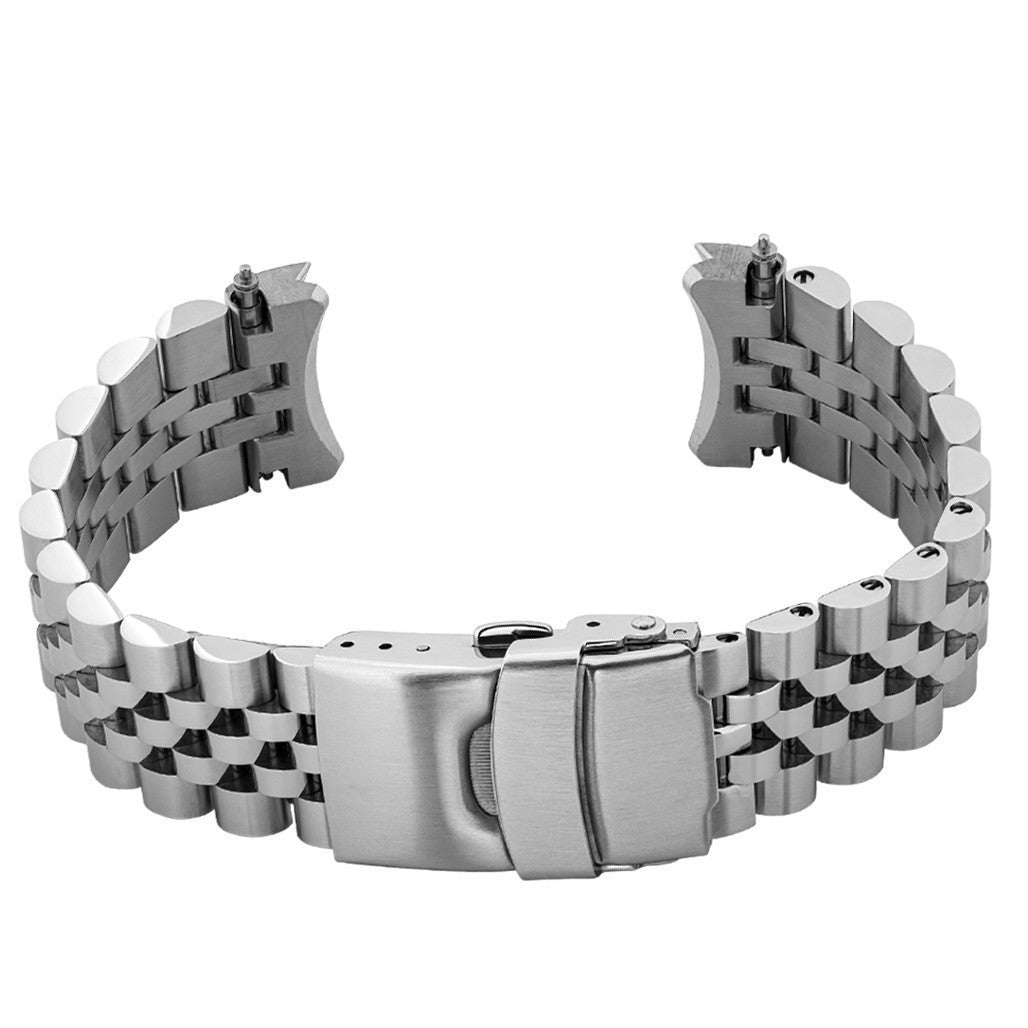Islander 21mm Brushed and Polished Solid-Link Bracelet for Seiko