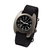 Bertucci D-3T Retroform Epic Field Watch with Black Dial and Black Nylon Strap #17015 tilt