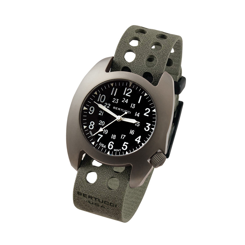 Bertucci D-3T Retroform Epic Field Watch with Black Dial and
