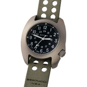 Bertucci D-3T Retroform Epic Field Watch with Black Dial and Tridura Strap #17022