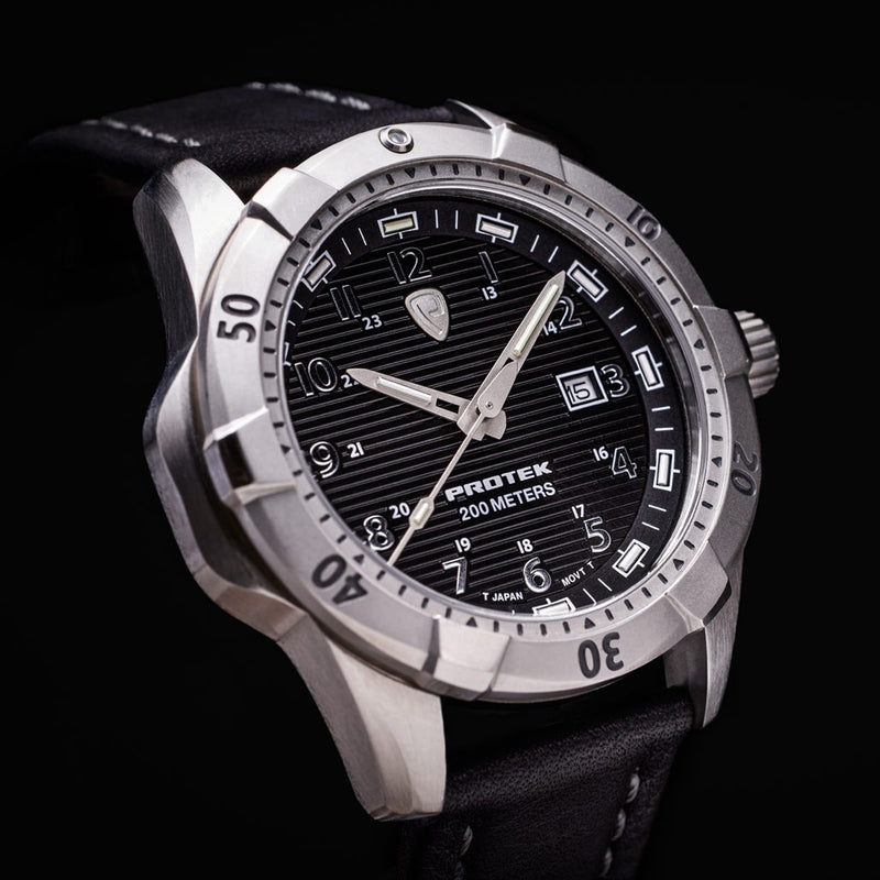 Protek Steel Tritium Dive Watch 2000 Series with Black Dial #PT2001 lifestyle
