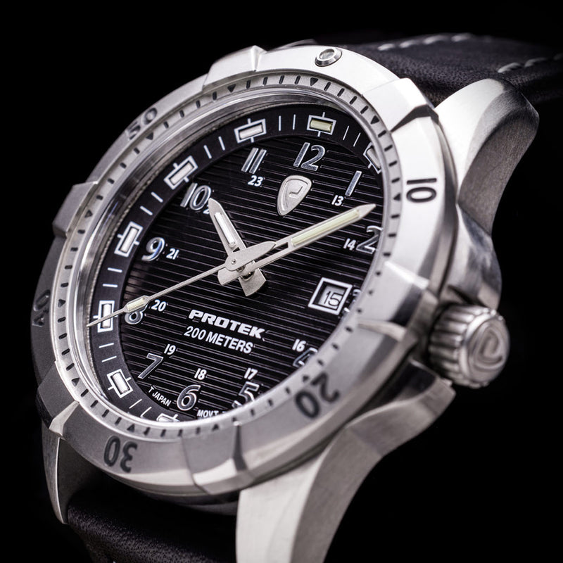 Protek Steel Tritium Dive Watch 2000 Series with Black Dial #PT2001 lifestyle