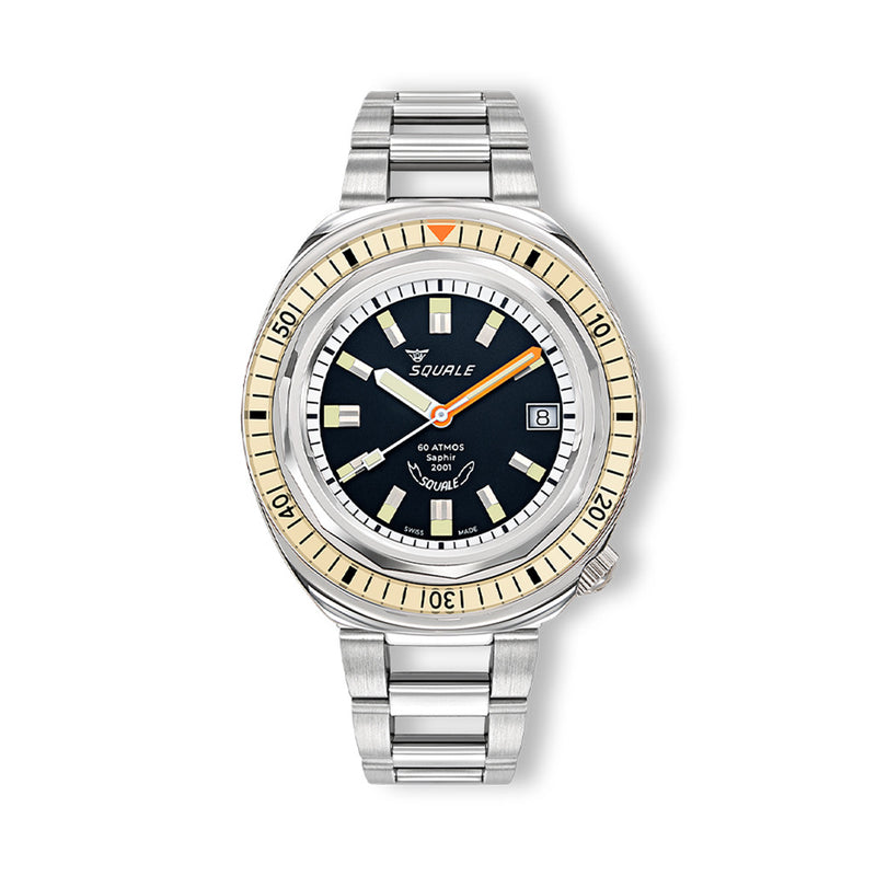 Squale 2001 Heritage Dive Watch with Black Dial #2001BEBK.AC