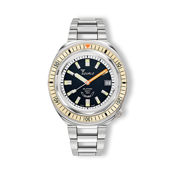Squale 2001 Heritage Dive Watch with Black Dial #2001BEBK.AC