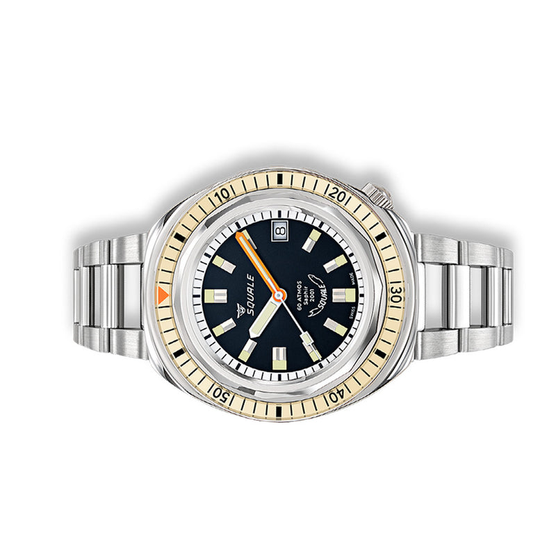 Squale 2001 Heritage Dive Watch with Black Dial #2001BEBK.AC