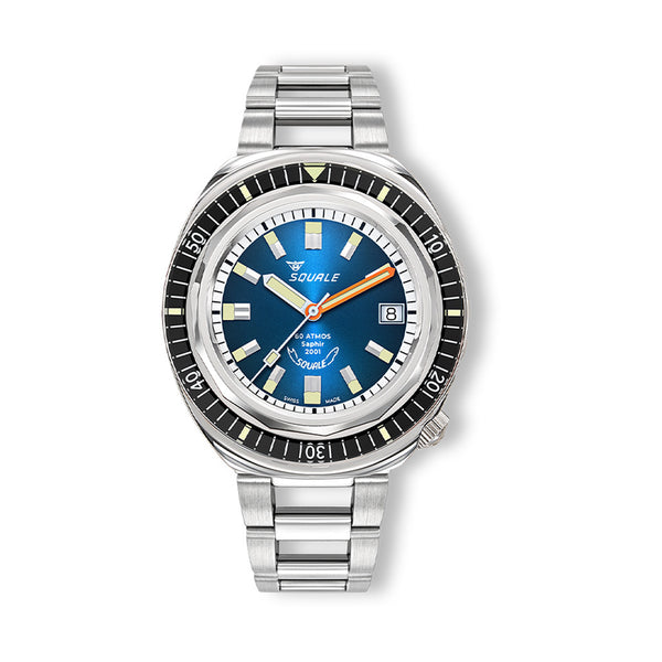 Squale 2001 Heritage Dive Watch with Sunray Blue Dial #2001BKBL.AC