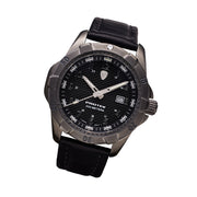 Protek Steel Tritium Dive Watch 2000 Series with Gun Metal Case and Black Dial #PT2002 tilt