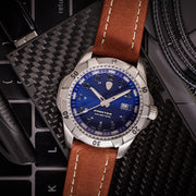Protek Steel Tritium Dive Watch 2000 Series with Blue Dial #PT2003 lifestyle