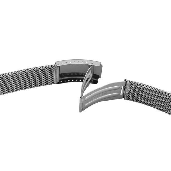 Vollmer 20mm Polished Heavy Mesh Stainless Steel Bracelet #20031H4