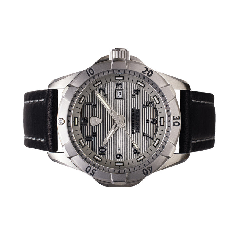 Protek Steel Tritium Dive Watch 2000 Series with Silver Dial #PT2004 side