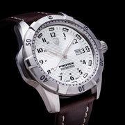 Protek Steel Tritium Dive Watch 2000 Series with White Dial #PT2005 lifestyle