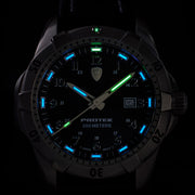 Protek Steel Tritium Dive Watch 2000 Series with White Dial #PT2005 tritium