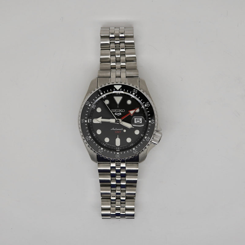 Black Ceramic Luminous Countdown Bezel Insert for Seiko SSK GMT Models #C41