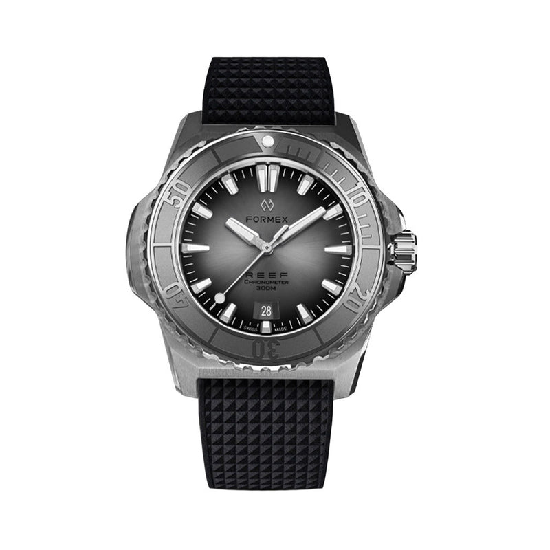 Formex REEF Swiss Automatic Chronometer Dive Watch with Sunburst Grey Dial #2200.1.6341.910