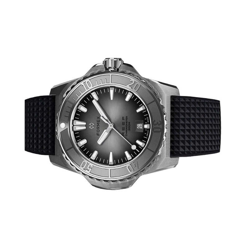 Formex REEF Swiss Automatic Chronometer Dive Watch with Sunburst Grey Dial #2200.1.6341.910