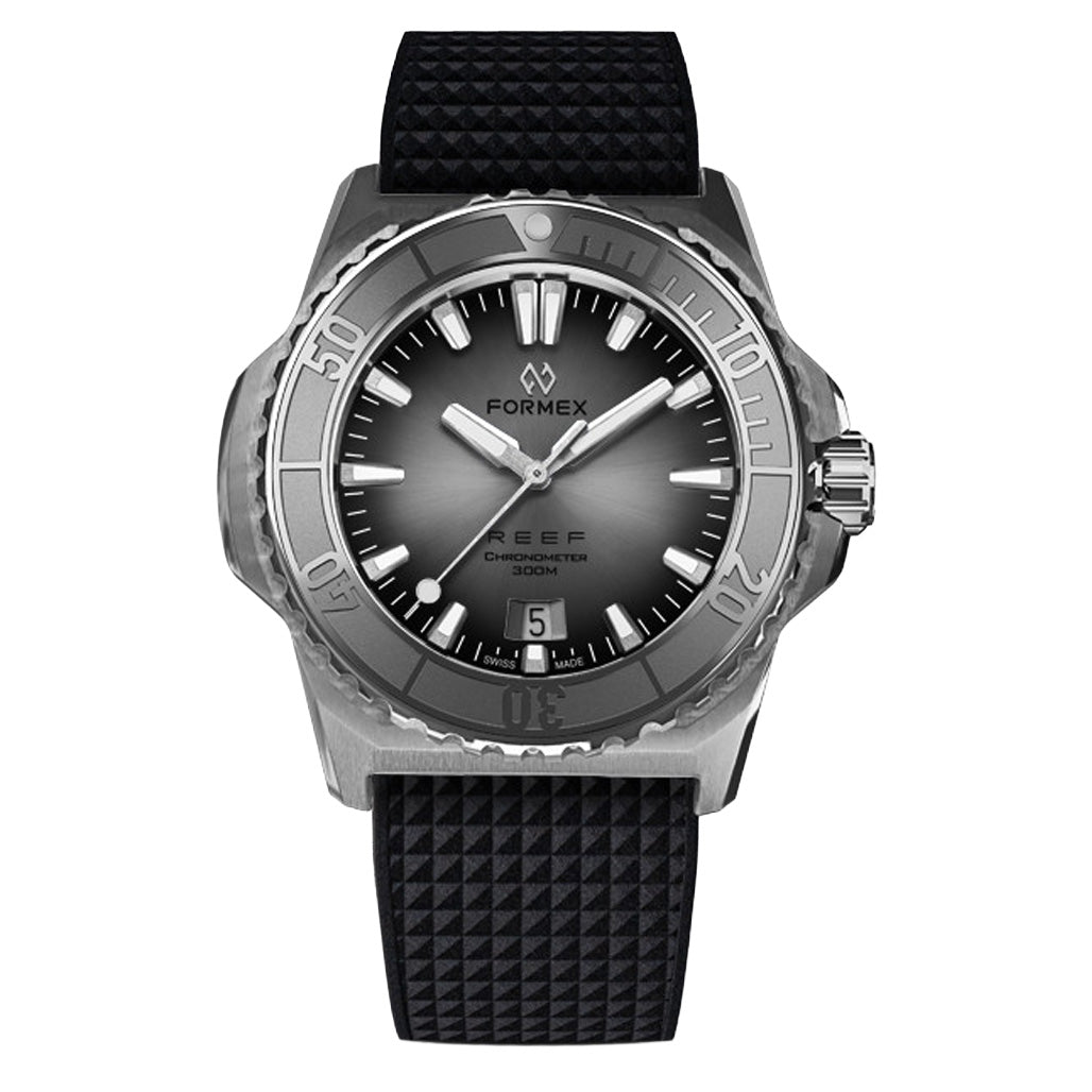 RAFOLEX(ラフォレックス) Formex REEF Dive Watch with Silver Dial and Stainless Steel Bezel