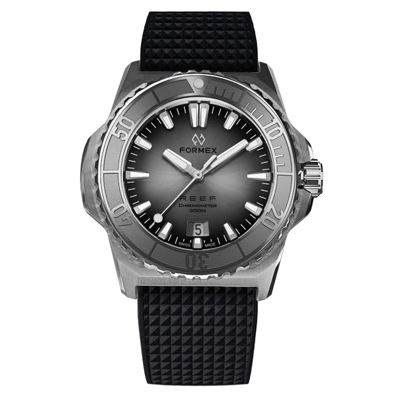 Formex REEF Dive Watch with Silver Dial and Stainless Steel Bezel #2201.1.6341.910