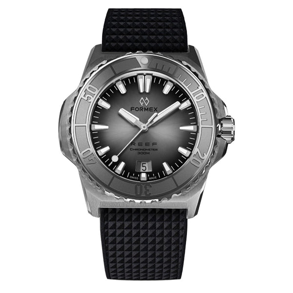 Formex REEF Dive Watch with Silver Dial and Stainless Steel Bezel #2201.1.6341.910