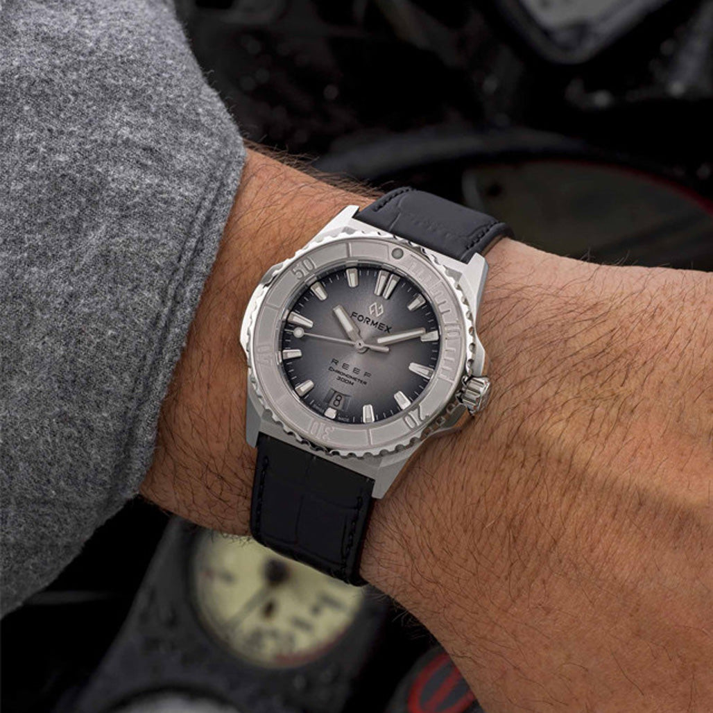 Formex REEF Dive Watch with Silver Dial and Stainless Steel Bezel
