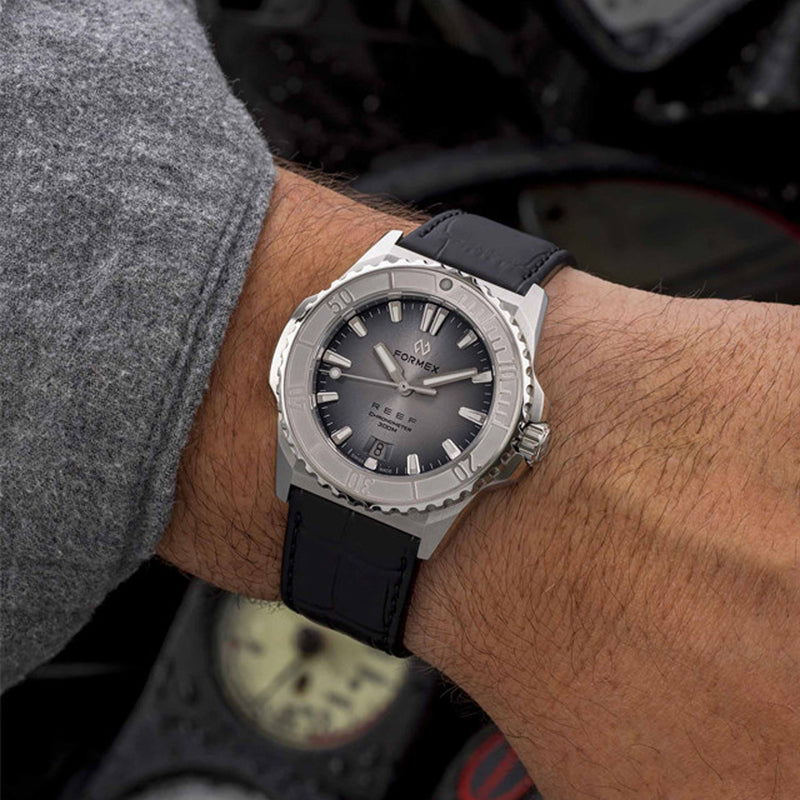 Formex REEF Dive Watch with Silver Dial and Stainless Steel Bezel #2201.1.6341.910