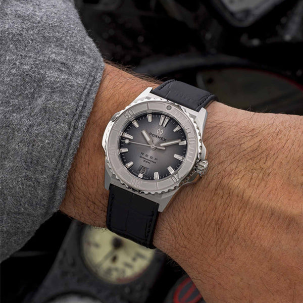 Formex REEF Dive Watch with Silver Dial and Stainless Steel Bezel #2201.1.6341.910
