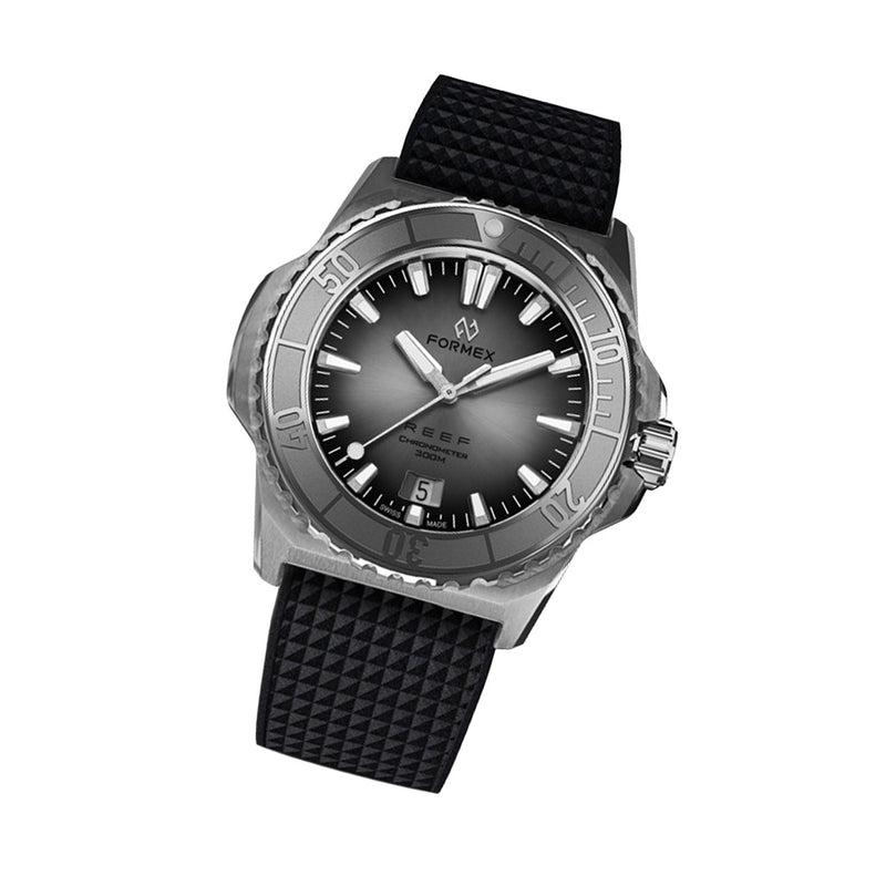 Formex REEF Dive Watch with Silver Dial and Stainless Steel Bezel #2201.1.6341.910