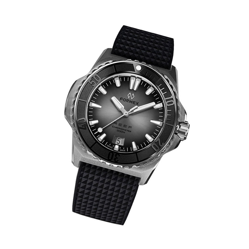 Formex REEF GMT Chronometer Dive Watch with Gilt Black Dial and Bezel #2201.1.6341.910