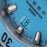 Formex Baby REEF 39.5mm Chronometer Watch with Bahama Blue Dial #2201-1-6367-100