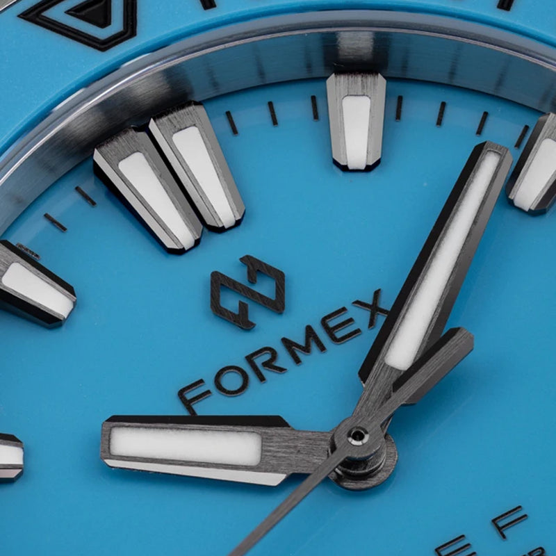 Formex Baby REEF 39.5mm Chronometer Watch with Bahama Blue Dial #2201.1.6367.900