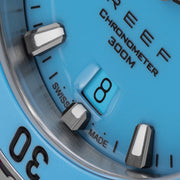 Formex Baby REEF 39.5mm Chronometer Watch with Bahama Blue Dial #2201.1.6367.900