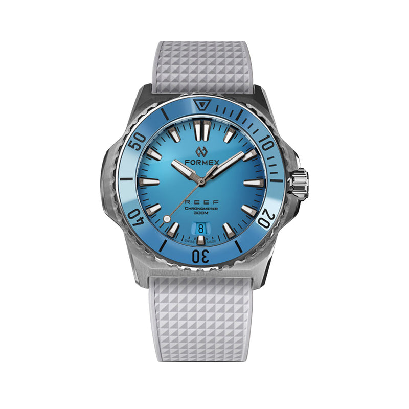 Formex Baby REEF 39.5mm Chronometer Watch with Bahama Blue Dial #2201.1.6367.900