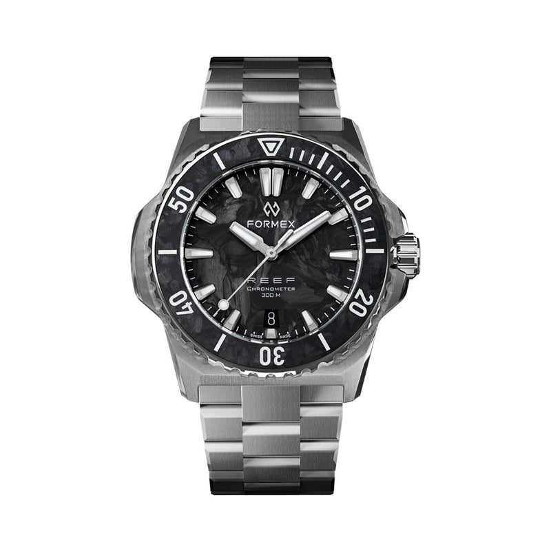 Formex Reef 39.5mm Dive Watch with Forged Carbon Dial and Bezel #2201.1.6399.100