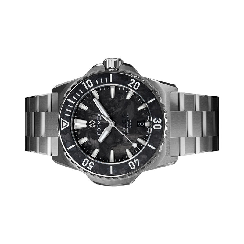 Formex Reef 39.5mm Dive Watch with Forged Carbon Dial and Bezel #2201.1.6399.100