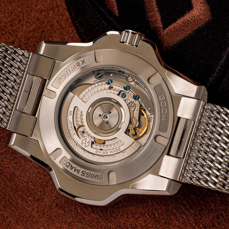 Formex REEF GMT Chronometer Dive Watch with Gilt Black Dial and Bezel #2202.1.5399.111