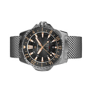 Formex REEF GMT Chronometer Dive Watch with Gilt Black Dial and Bezel #2202.1.5399.111