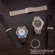 Formex REEF GMT Chronometer Dive Watch with White Dial and Black Bezel #2202.1.5312.100 lifestyle