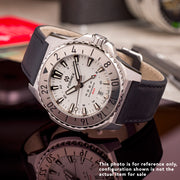 Formex REEF GMT Chronometer Dive Watch with White Dial and Black Bezel #2202.1.5312.100 lifestyle