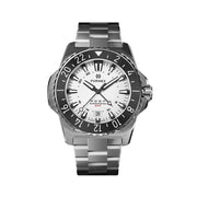 Formex REEF GMT Chronometer Dive Watch with White Dial and Black Bezel #2202.1.5312.100