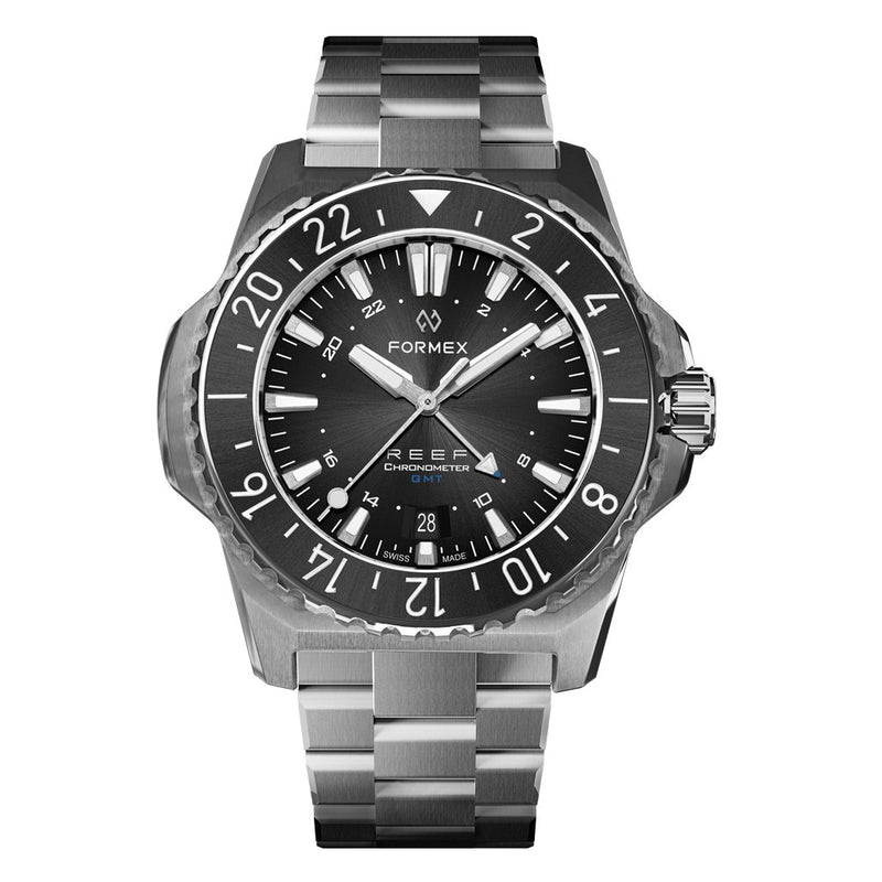 Formex REEF GMT Chronometer Dive Watch with Black Dial #2202.1.5322.100 zoom
