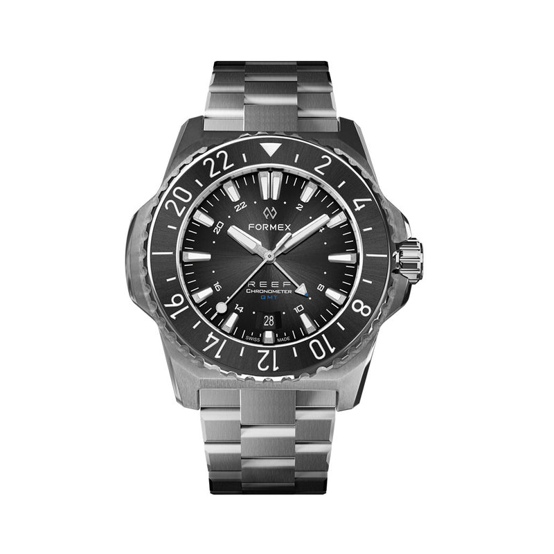 Formex REEF GMT Chronometer Dive Watch with Black Dial and #2202.1.5322.100