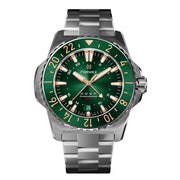 Formex REEF GMT Chronometer Dive Watch with Gilt Green Dial and Bezel #2202.1.5388.100 zoom
