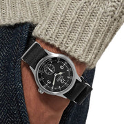 Techne 39.5mm Merlin Quartz Aviator Watch  with Black Strap #245.023